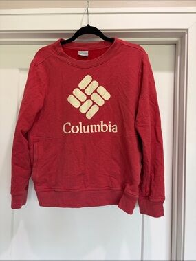 Columbia Red Crewneck with Cream Logo